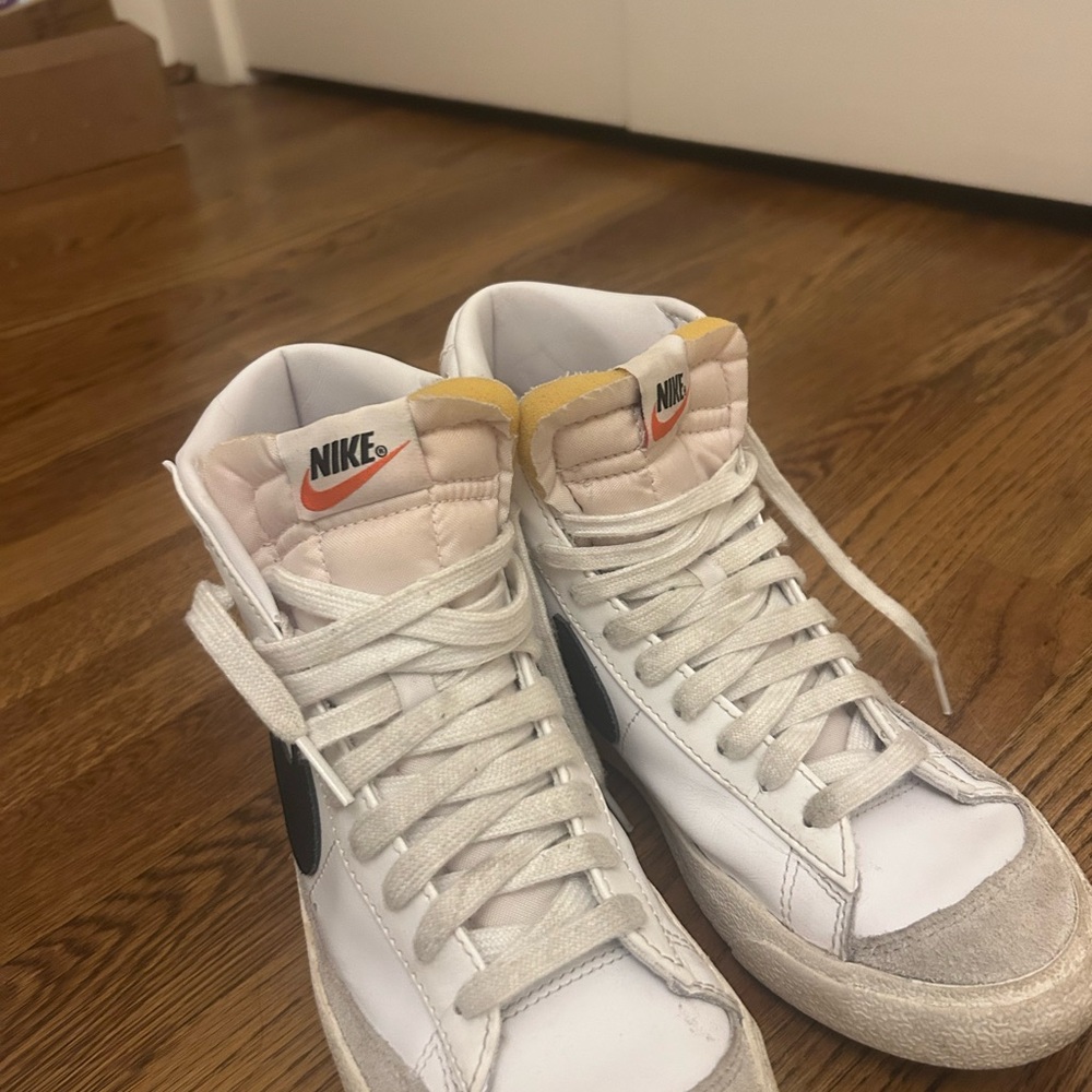 Nike High-Top Sneakers with White and Black Accents